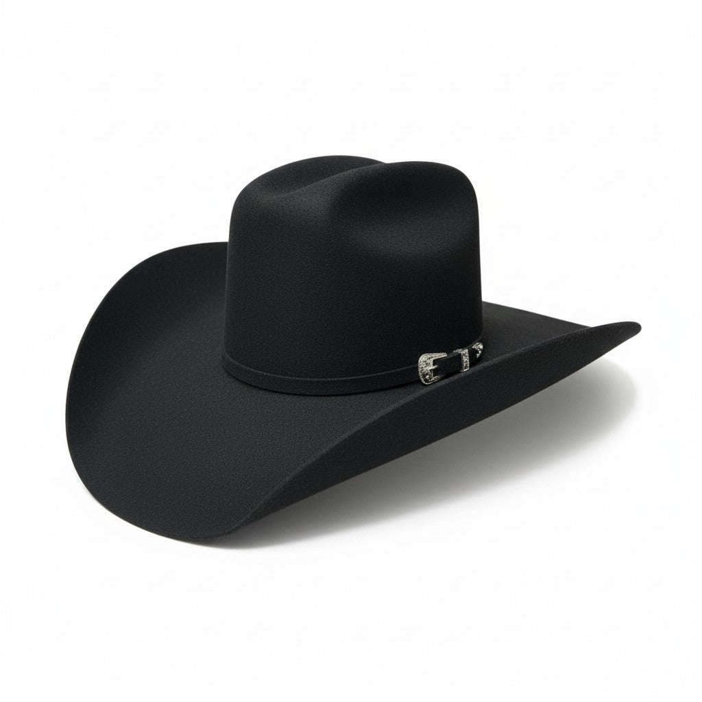 cowboy　黒 30x Texas Black Wool Western Hat-ZG30 | Genuine Leather Cowboy