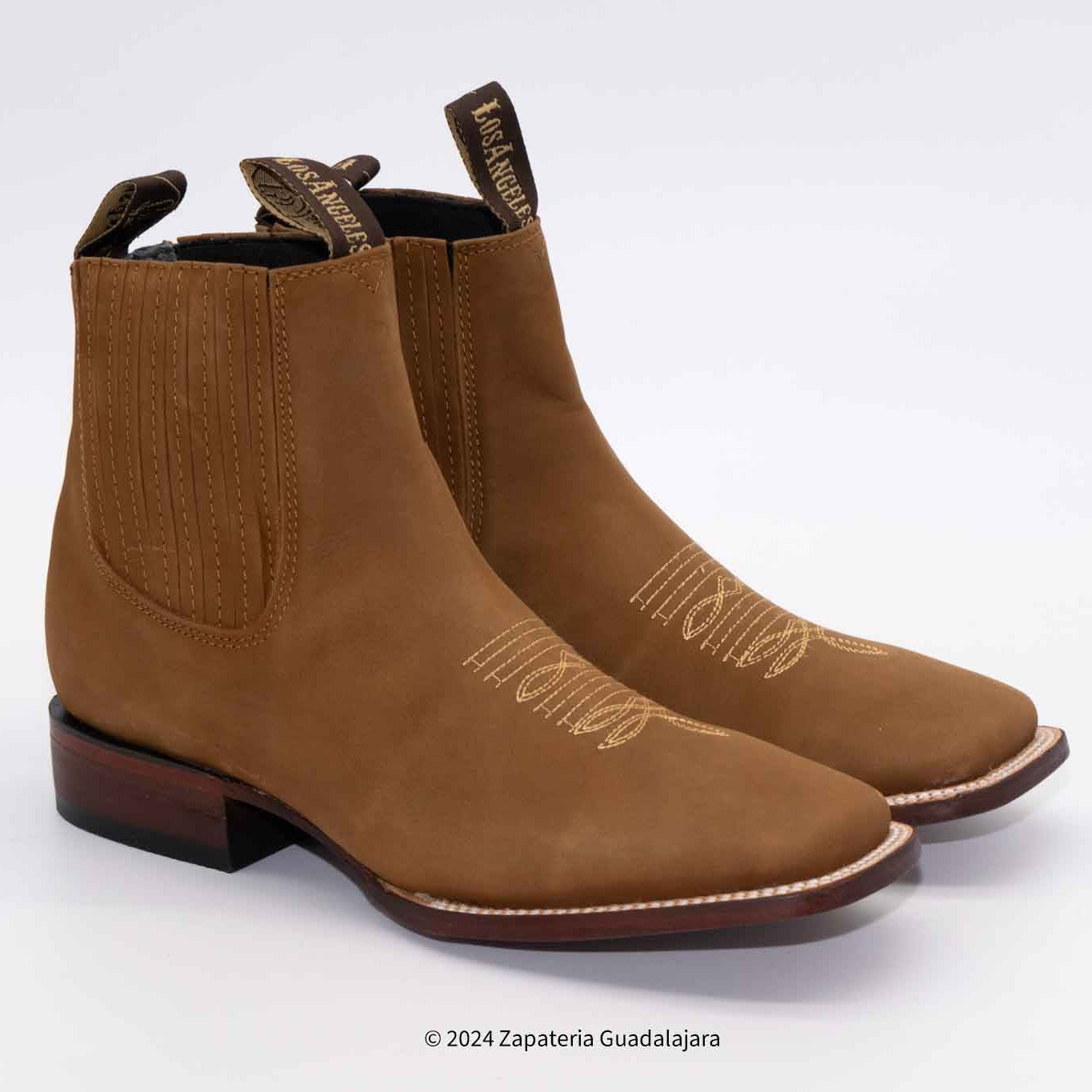 『TEN BUFFA SHT BROWN M』 Shedron Nobuck Square toe leather boot-706350 | Genuine Leather
