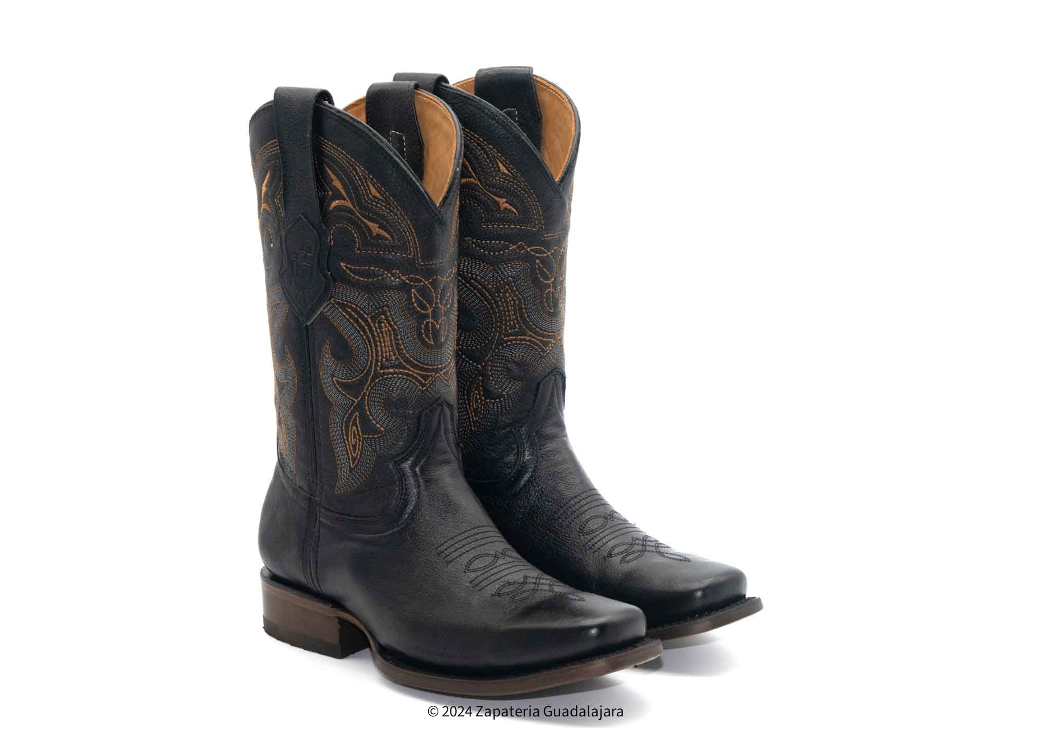 men's black dress boots square toe Amazon.com | Santimon Mens Boots Dress Leather Fashion Black Casual Square Toe Metal Tip Ankle Zipper Boot 5.5