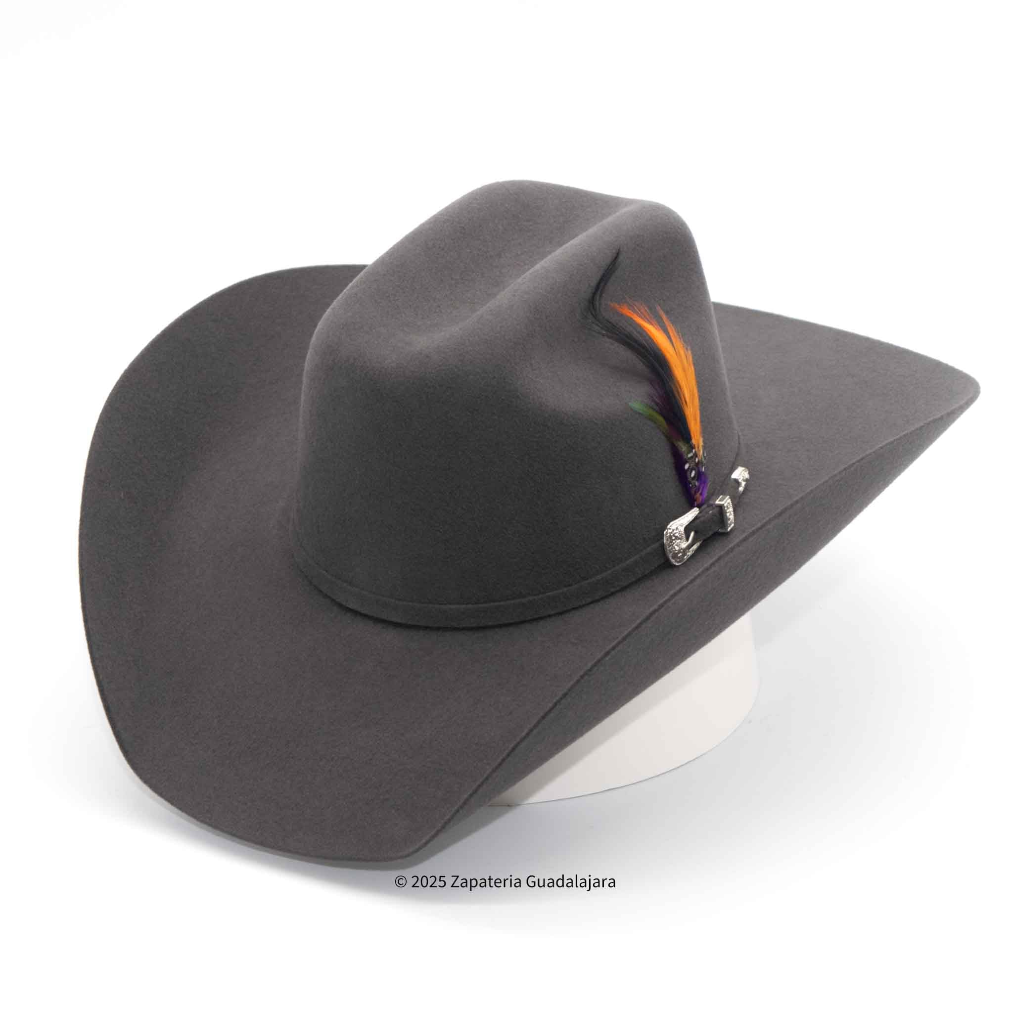 TENNESSEE 100X FELT COWBOY HAT MAVERICK GRANITE | Genuine Leather