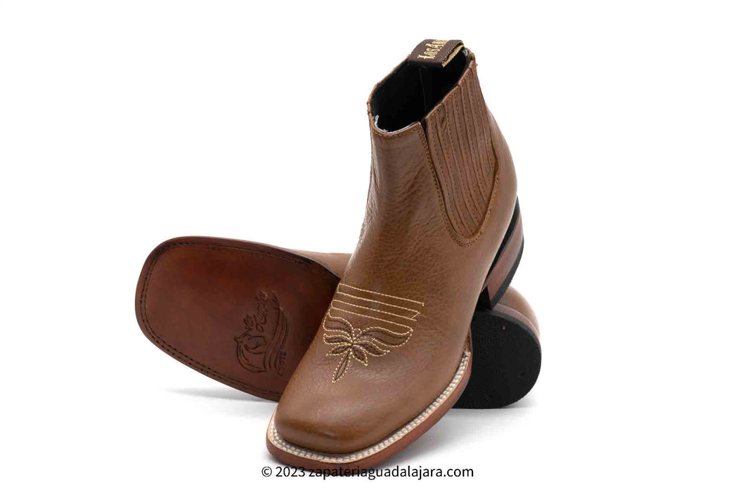 20BM9251 WIDE SQUARE TOE HIMALAYA HONEY | Genuine Leather Vaquero Boots and Cowboy Hats | Zapateria Guadalajara | Authentic Mexican Western Wear