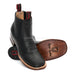 2663101 WIDE SQUARE TOE BLACK | Genuine Leather Vaquero Boots and Cowboy Hats | Zapateria Guadalajara | Authentic Mexican Western Wear