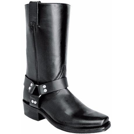JB400 Black Leather Sole Motorcycle Boot - Main Image