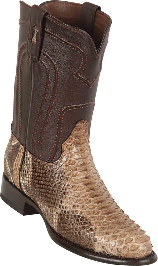 695785 LOS ALTOS BOOTS PYTHON ROPER RUSTIC BROWN | Genuine Leather Vaquero Boots and Cowboy Hats | Zapateria Guadalajara | Authentic Mexican Western Wear