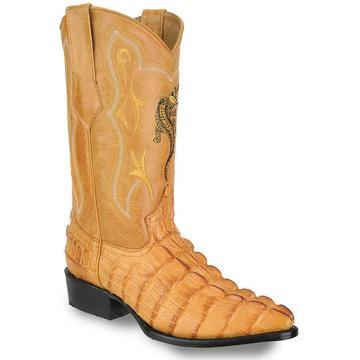 JB904 J Toe Cocodrile Print Leather Boot Buttercup | Genuine Leather Vaquero Boots and Cowboy Hats | Zapateria Guadalajara | Authentic Mexican Western Wear