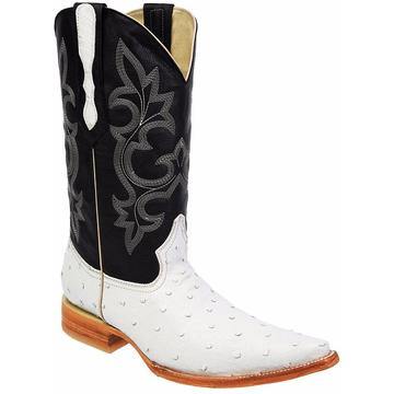 BD01 Black Diamond Ostrich Clone Bone Western Boot | Genuine Leather Vaquero Boots and Cowboy Hats | Zapateria Guadalajara | Authentic Mexican Western Wear