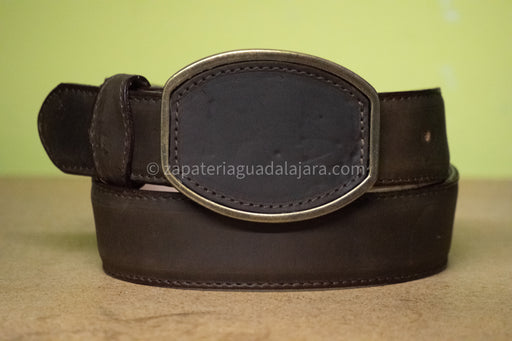 BL-1001 LEATHER BELT CRAZY BROWN | Genuine Leather Vaquero Boots and Cowboy Hats | Zapateria Guadalajara | Authentic Mexican Western Wear