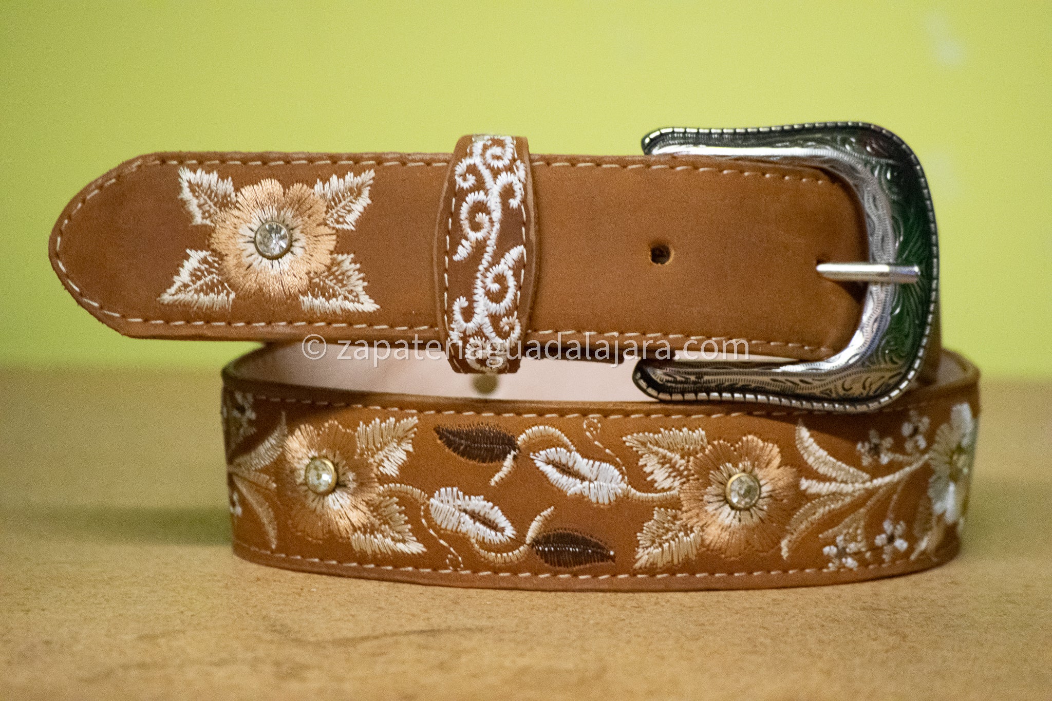 Embroidered Cowboy Belt Genuine Leather / Cinto Vaquero -  in 2023