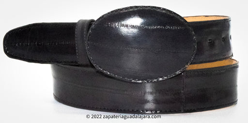 C11U0809 EEL BELT GREY | Genuine Leather Vaquero Boots and Cowboy Hats | Zapateria Guadalajara | Authentic Mexican Western Wear