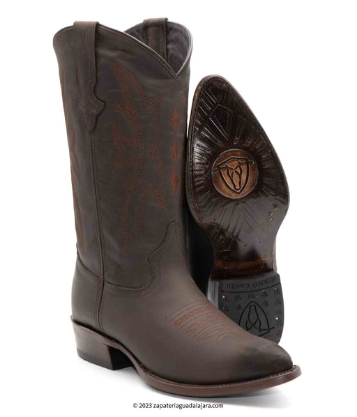 JB-600C J-TOE GRISLY BROWN | Genuine Leather Vaquero Boots and Cowboy Hats | Zapateria Guadalajara | Authentic Mexican Western Wear