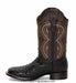JB703 WIDE SQUARE TOE OSTRICH BROWN | Genuine Leather Vaquero Boots and Cowboy Hats | Zapateria Guadalajara | Authentic Mexican Western Wear