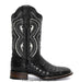 JB706 WIDE SQUARE TOE CAIMAN BELLY BLACK | Genuine Leather Vaquero Boots and Cowboy Hats | Zapateria Guadalajara | Authentic Mexican Western Wear