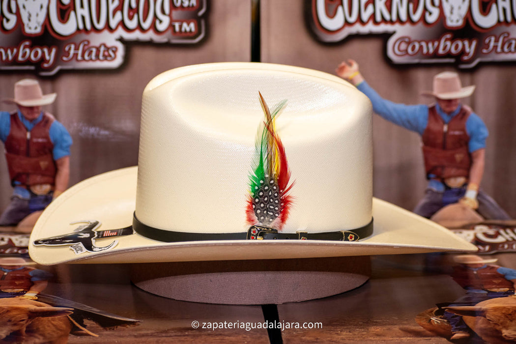 CUERNOS CHUECOS 500X JOHNSON HAT | Genuine Leather Vaquero Boots and Cowboy Hats | Zapateria Guadalajara | Authentic Mexican Western Wear