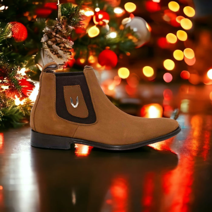 VESTIGIUM 7BV026350 CHELSEA NOBUCK SHEDRON LEATHER BOOT