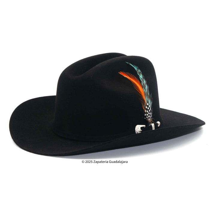 100x San Judas Chaparral Sinaloa Black Wool Hat-ZG100