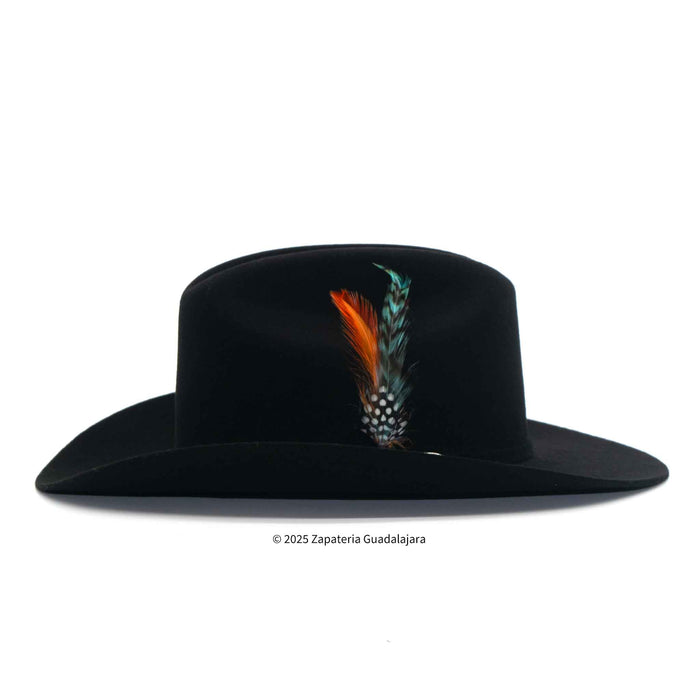 100x San Judas Chaparral Sinaloa Black Wool Hat-ZG100