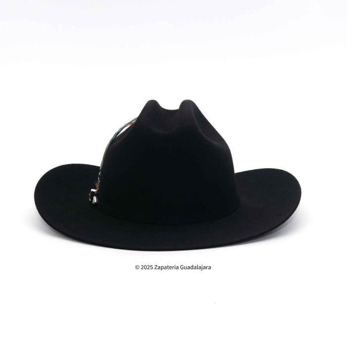 100x San Judas Chaparral Sinaloa Black Wool Hat-ZG100
