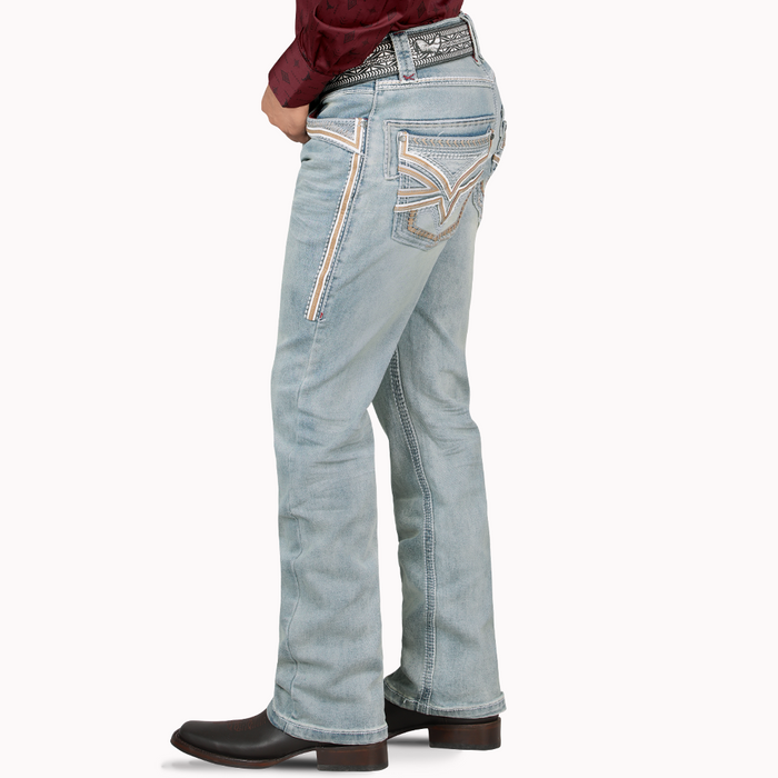 Light Blue Western Stretch Premium Demin Jeans-LAM12101