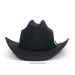 Black cowboy hat on a white background