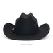 Black cowboy hat on a white background