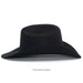 Black cowboy hat on a white background