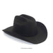 Black cowboy hat on a white background