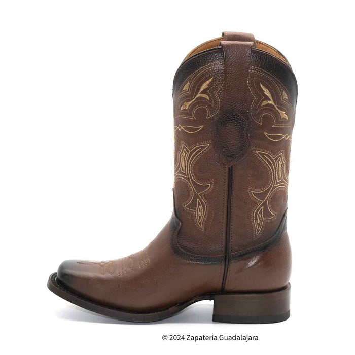 ARB046C MEN SQUARE TOE HONEY LEATHER BOOT