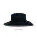 Black cowboy hat on a white background
