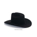 Black cowboy hat on a white background