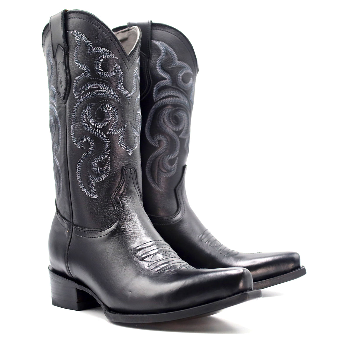 Black Snip Toe Cowboy Boots