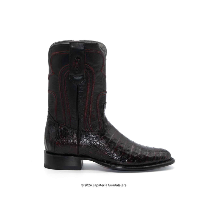 69Z8218 MEN LOS ALTOS BOOTS CAIMAN BELLY ROPER BLACK CHERRY LEATHER BOOT (Copy)