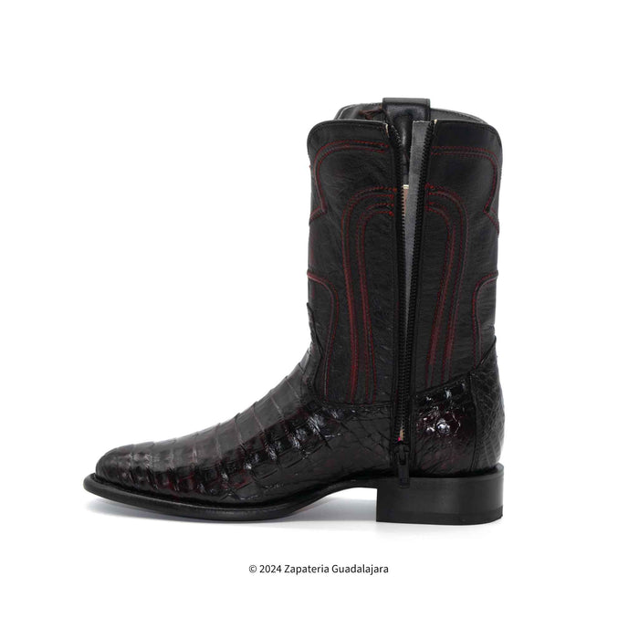 69Z8218 MEN LOS ALTOS BOOTS CAIMAN BELLY ROPER BLACK CHERRY LEATHER BOOT (Copy)