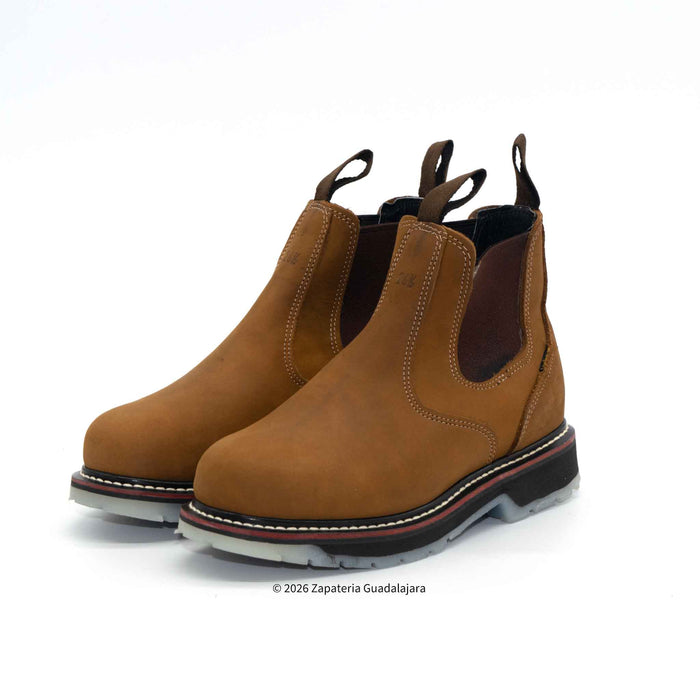 6" Soft Toe Crazy Roble dual density sole leather work boot-1000