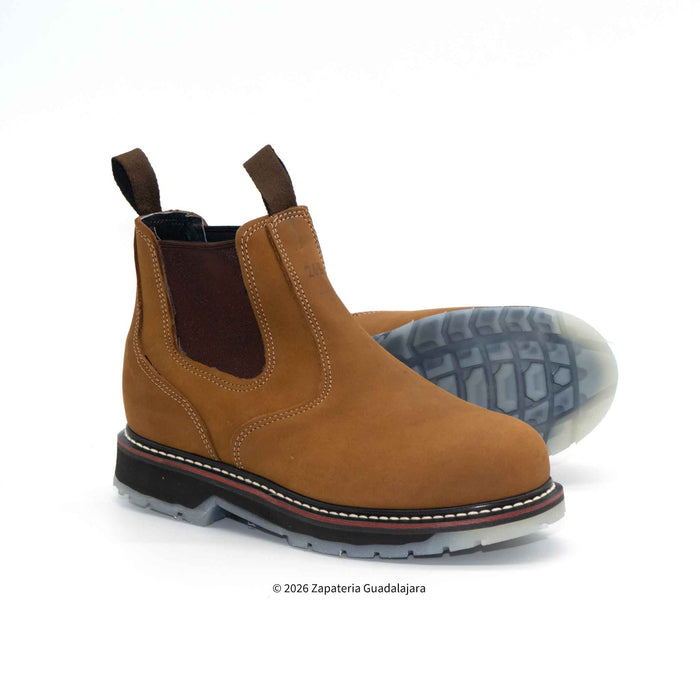 6" Soft Toe Crazy Roble dual density sole leather work boot-1000