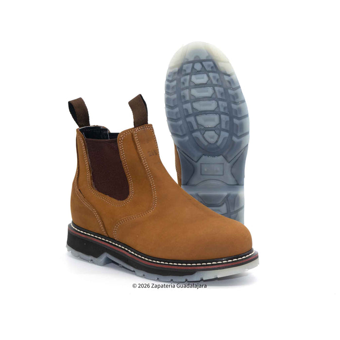 6" Soft Toe Crazy Roble dual density sole leather work boot-1000