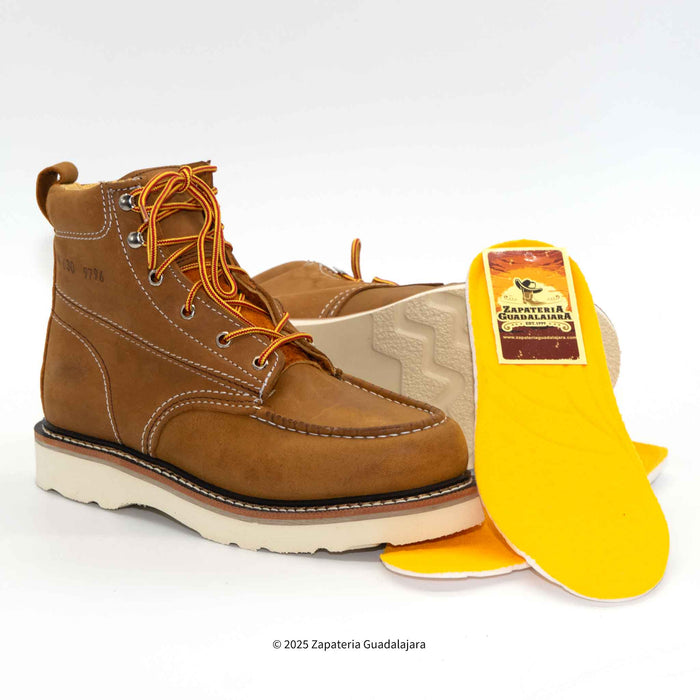 6" Soft Toe Mango Crazy Leather Work Boot-630