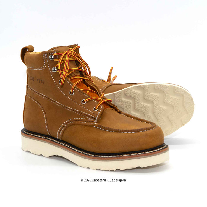 6" Soft Toe Mango Crazy Leather Work Boot-630