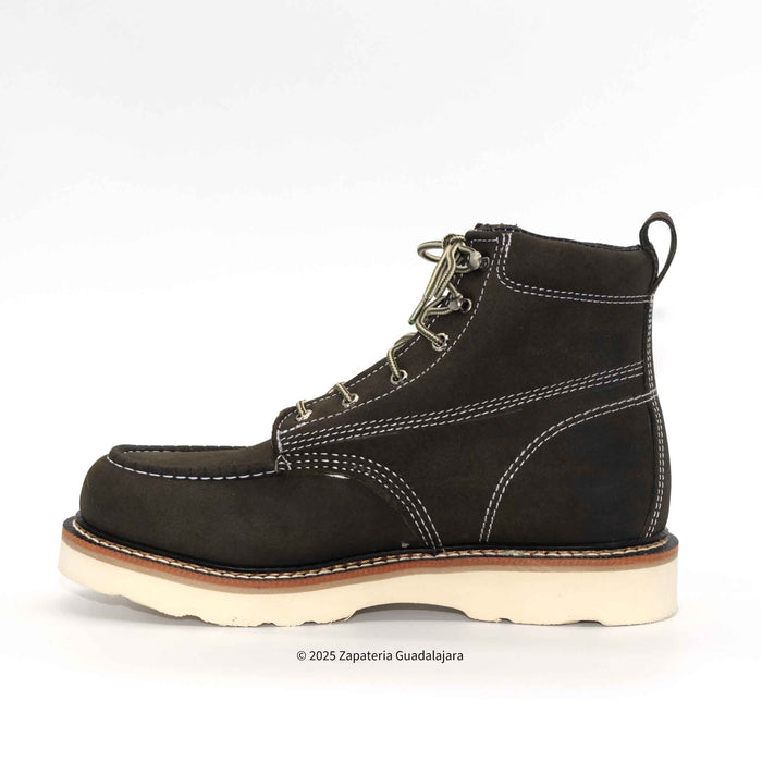 6" Soft Toe Matte Musgo Leather Work Boot-630