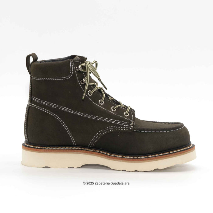 6" Soft Toe Matte Musgo Leather Work Boot-630