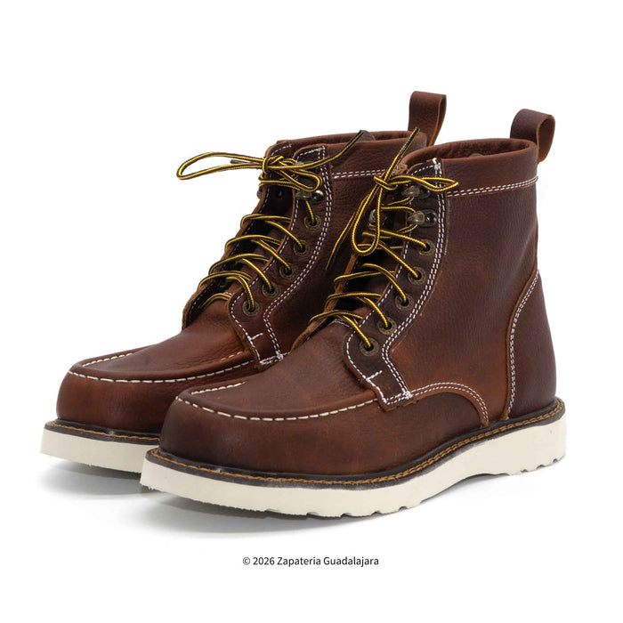 Tan Moc toe Puncture Resistant Leather Work boot-MOC-UTR