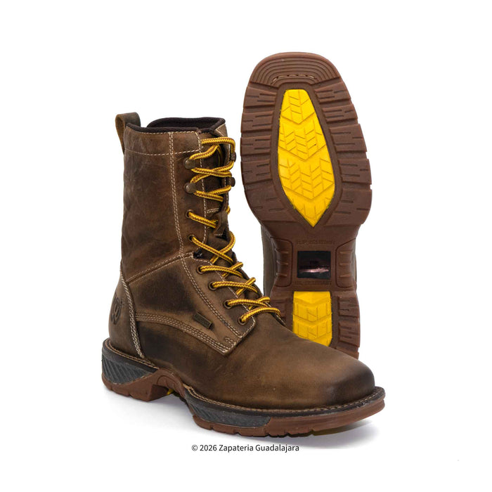 8" Soft Toe Waterproof Slip Resistant Leather Work Boot-PW141-S