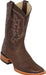 82G79707 LOS ALTOS BOOTS WIDE SQUARE TOE SMOOTH OSTRICH GRASSO BROWN | Genuine Leather Vaquero Boots and Cowboy Hats | Zapateria Guadalajara | Authentic Mexican Western Wear