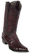 9401186 LOS ALTOS BOOTS SNIP TOE CAIMAN TAIL BLACK CHERRY | Genuine Leather Vaquero Boots and Cowboy Hats | Zapateria Guadalajara | Authentic Mexican Western Wear