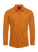 Orange shirt with a collar on a white background