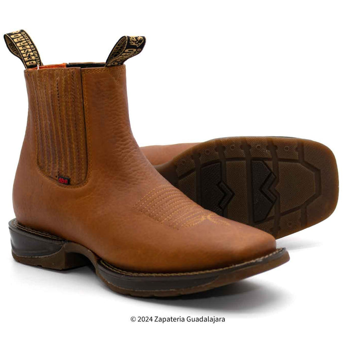 Daydo Rhino Honey Square toe rubber sole leather boot