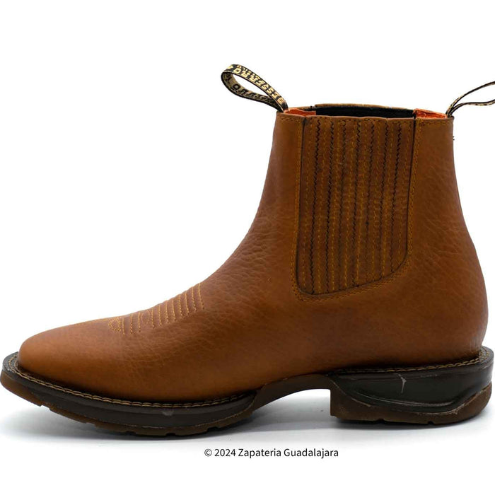 Daydo Rhino Honey Square toe rubber sole leather boot