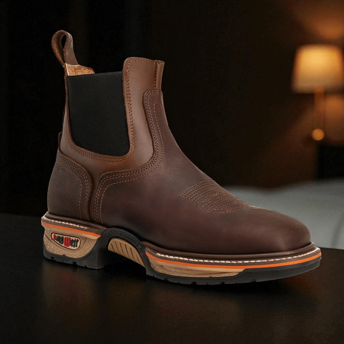 Buffalo Razor 6" Soft toe Pull On Leather Work Boot-KW3060