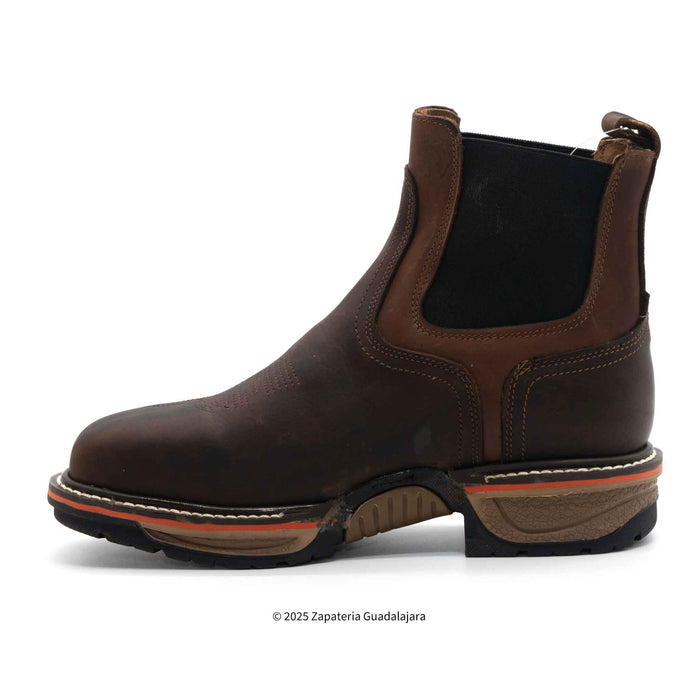 Buffalo Razor 6" Soft toe Pull On Leather Work Boot-KW3060