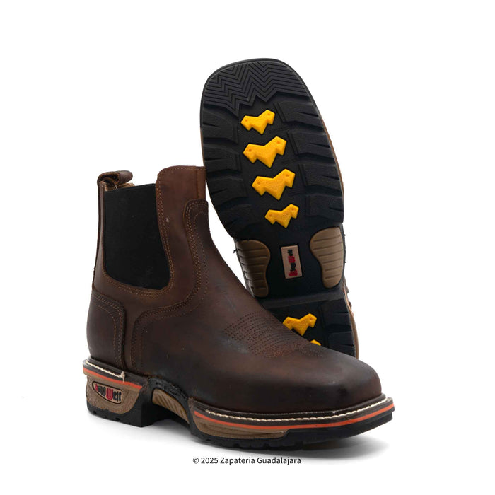 Buffalo Razor 6" Soft toe Pull On Leather Work Boot-KW3060