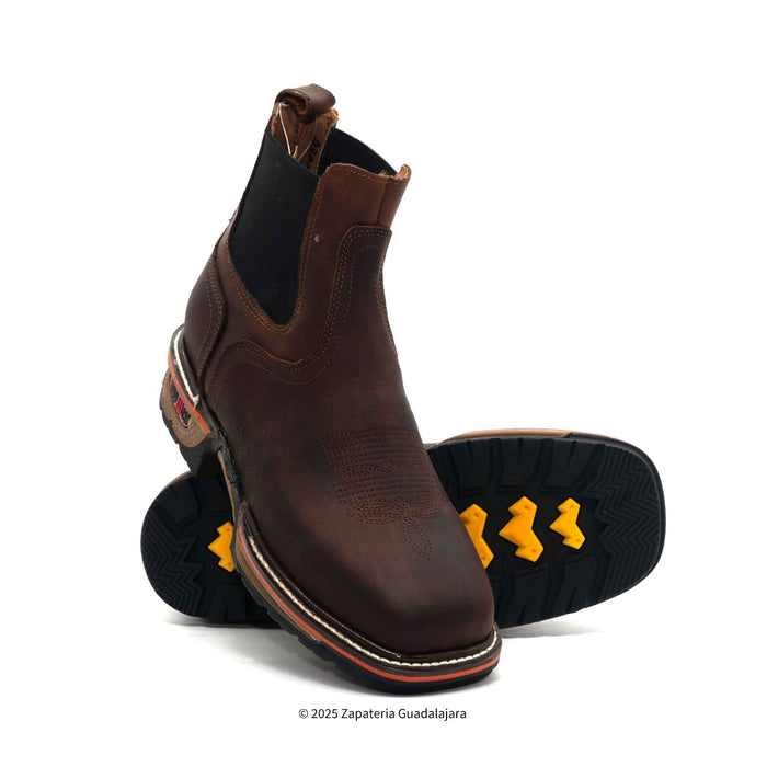 Buffalo Razor 6" Soft toe Pull On Leather Work Boot-KW3060